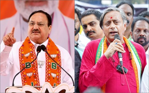 'Cong only cared about bank accounts of one dynasty', J. P. Nadda hits back at Shashi Tharoor | 'Cong only cared about bank accounts of one dynasty', J. P. Nadda hits back at Shashi Tharoor