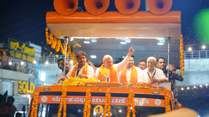 NDA will sweep all 28 seats in K'taka, says Amit Shah after roadshow in B'luru | NDA will sweep all 28 seats in K'taka, says Amit Shah after roadshow in B'luru NDA will sweep all 28 seats in K'taka, says Amit Shah after roadshow in B'luru | NDA will sweep all 28 seats in K'taka, says Amit Shah after roadshow in B'luru