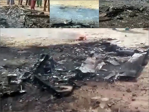 IAF's remotely piloted aircraft crashes in Jaisalmer, probe ordered | IAF's remotely piloted aircraft crashes in Jaisalmer, probe ordered