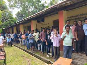 Tripura records 17 pc voter turnout in first two hours | Tripura records 17 pc voter turnout in first two hours