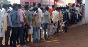 Voter turnout of 13.83 pc recorded in MP's six LS seats in first two hours | Voter turnout of 13.83 pc recorded in MP's six LS seats in first two hours
