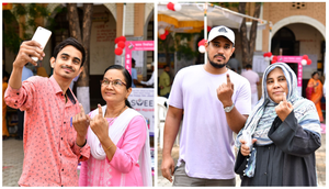 Second phase of Lok Sabha polls sees enthusiastic voter turnout from Jammu to Kerala | Second phase of Lok Sabha polls sees enthusiastic voter turnout from Jammu to Kerala