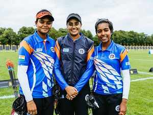 Archery WC: Indian women’s compound team bags gold in Shanghai | Archery WC: Indian women’s compound team bags gold in Shanghai