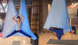 Taapsee calls herself a 'work in progress’ as she turns into butterfly doing aerial yoga | Taapsee calls herself a 'work in progress’ as she turns into butterfly doing aerial yoga