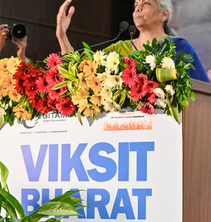 We need Viksit Bharat ambassadors to counter naysayers, says FM Sitharaman | We need Viksit Bharat ambassadors to counter naysayers, says FM Sitharaman