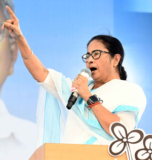Mamata Banerjee targets ECI over latest polling percentage released for first two phases of LS elections | Mamata Banerjee targets ECI over latest polling percentage released for first two phases of LS elections Mamata Banerjee targets ECI over latest polling percentage released for first two phases of LS elections | Mamata Banerjee targets ECI over latest polling percentage released for first two phases of LS elections
