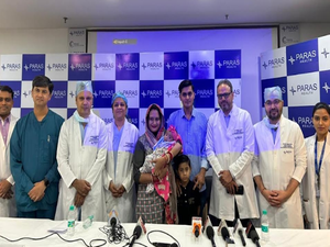 Gurugram doctors treat 1-month-old baby with rare congenital heart defect | Gurugram doctors treat 1-month-old baby with rare congenital heart defect Gurugram doctors treat 1-month-old baby with rare congenital heart defect | Gurugram doctors treat 1-month-old baby with rare congenital heart defect
