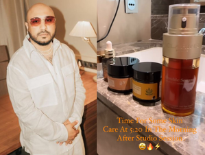 B Praak's early morning skincare routine after studio session | B Praak's early morning skincare routine after studio session