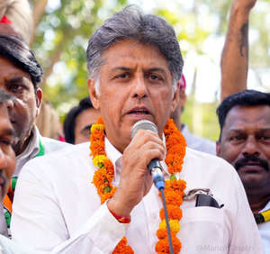 In Chandigarh, INDIA bloc nominee Manish Tewari vows to make up for the loss of 10 years | In Chandigarh, INDIA bloc nominee Manish Tewari vows to make up for the loss of 10 years