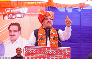 'Veerbhoomi' Gujarat stands with PM Modi, says BJP President Nadda in Dahod | 'Veerbhoomi' Gujarat stands with PM Modi, says BJP President Nadda in Dahod