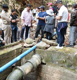Meghalaya faces water crisis due to less rain; CM Conrad Sangma visits catchment area | Meghalaya faces water crisis due to less rain; CM Conrad Sangma visits catchment area