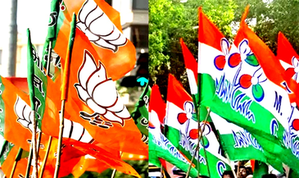 BJP's Kolkata Uttar LS candidate files complaint with EC against Trinamool candidate | BJP's Kolkata Uttar LS candidate files complaint with EC against Trinamool candidate