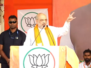 Revanth Reddy forwarded my fake video on reservation, says Amit Shah in T'gana rally | Revanth Reddy forwarded my fake video on reservation, says Amit Shah in T'gana rally Revanth Reddy forwarded my fake video on reservation, says Amit Shah in T'gana rally | Revanth Reddy forwarded my fake video on reservation, says Amit Shah in T'gana rally