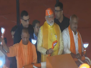 First time in Ayodhya since Ram Mandir inauguration, PM Modi receives rousing welcome | First time in Ayodhya since Ram Mandir inauguration, PM Modi receives rousing welcome First time in Ayodhya since Ram Mandir inauguration, PM Modi receives rousing welcome | First time in Ayodhya since Ram Mandir inauguration, PM Modi receives rousing welcome