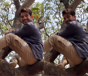 Arjun Bijlani was paid to hang from a mango tree, sends BTS video | Arjun Bijlani was paid to hang from a mango tree, sends BTS video Arjun Bijlani was paid to hang from a mango tree, sends BTS video | Arjun Bijlani was paid to hang from a mango tree, sends BTS video