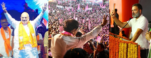 Campaigning reaches its peak ahead of May 13 LS polls in Telangana | Campaigning reaches its peak ahead of May 13 LS polls in Telangana
