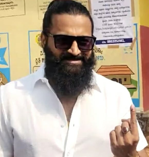 After casting vote in Uttara Kannada, Rishab Shetty talks about 'Kantara' prequel | After casting vote in Uttara Kannada, Rishab Shetty talks about 'Kantara' prequel