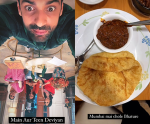 Karan Wahi digs into chhole bhature with ‘Teen Deviyan’ during night shoot | Karan Wahi digs into chhole bhature with ‘Teen Deviyan’ during night shoot