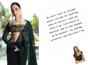 Tamannaah’s 'toxic trait': ‘Telling people I’m down for anything, when in reality I mean not after 8 pm’ | Tamannaah’s 'toxic trait': ‘Telling people I’m down for anything, when in reality I mean not after 8 pm’ Tamannaah’s 'toxic trait': ‘Telling people I’m down for anything, when in reality I mean not after 8 pm’ | Tamannaah’s 'toxic trait': ‘Telling people I’m down for anything, when in reality I mean not after 8 pm’