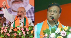 Amit Shah, Assam CM reiterate BJP's target of winning over 30 seats in Bengal | Amit Shah, Assam CM reiterate BJP's target of winning over 30 seats in Bengal