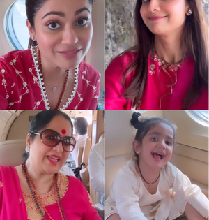 Shilpa, Shamita enjoy 'family time' as they visit Vaishno Devi; drop videos from helicopter | Shilpa, Shamita enjoy 'family time' as they visit Vaishno Devi; drop videos from helicopter Shilpa, Shamita enjoy 'family time' as they visit Vaishno Devi; drop videos from helicopter | Shilpa, Shamita enjoy 'family time' as they visit Vaishno Devi; drop videos from helicopter