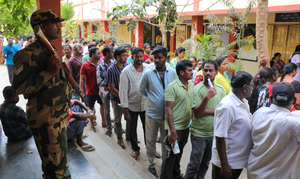 Andhra Pradesh records 81.86 per cent voter turnout in simultaneous LS/Assembly elections | Andhra Pradesh records 81.86 per cent voter turnout in simultaneous LS/Assembly elections