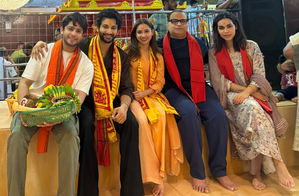 Rohit Saraf seeks blessings at Siddhivinayak Temple with 'Ishq Vishk Rebound' cast | Rohit Saraf seeks blessings at Siddhivinayak Temple with 'Ishq Vishk Rebound' cast