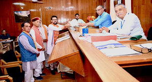 Trust, blessings of people always been with BJP, says Anurag Thakur after filing nomination from bastion Hamirpur | Trust, blessings of people always been with BJP, says Anurag Thakur after filing nomination from bastion Hamirpur