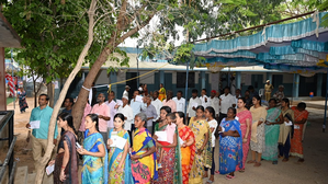 64.93 pc polling in Telangana’s 17 LS constituencies | 64.93 pc polling in Telangana’s 17 LS constituencies