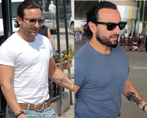 Saif Ali Khan modifies Kareena’s tattoo that he sports on his forearm | Saif Ali Khan modifies Kareena’s tattoo that he sports on his forearm