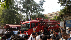 One killed, six rescued after fire breaks out at ITO building in Delhi | One killed, six rescued after fire breaks out at ITO building in Delhi