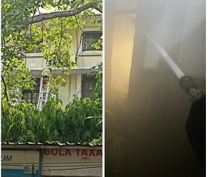 One killed, six rescued after fire breaks out at ITO building in Delhi | One killed, six rescued after fire breaks out at ITO building in Delhi One killed, six rescued after fire breaks out at ITO building in Delhi | One killed, six rescued after fire breaks out at ITO building in Delhi