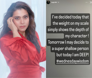 Kajol shares 'Wednesday wisdom', shows 'depth' of her character | Kajol shares 'Wednesday wisdom', shows 'depth' of her character