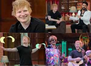 Ed Sheeran sings Bhangra remix of ‘Shape of You’, narrates SRK dialogue in DDLJ pose | Ed Sheeran sings Bhangra remix of ‘Shape of You’, narrates SRK dialogue in DDLJ pose