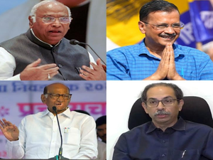 Kharge, Thackeray, Pawar & Kejriwal to address INDIA bloc rally in Mumbai on May 17 | Kharge, Thackeray, Pawar & Kejriwal to address INDIA bloc rally in Mumbai on May 17 Kharge, Thackeray, Pawar & Kejriwal to address INDIA bloc rally in Mumbai on May 17 | Kharge, Thackeray, Pawar & Kejriwal to address INDIA bloc rally in Mumbai on May 17