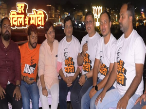 ‘Har Dil Mein Modi’ slogan resonates among Varanasi youth | ‘Har Dil Mein Modi’ slogan resonates among Varanasi youth