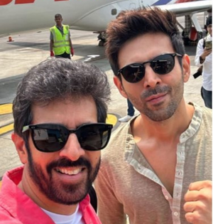 Kartik off to hometown Gwalior with Kabir Khan for 'Chandu Champion' trailer launch | Kartik off to hometown Gwalior with Kabir Khan for 'Chandu Champion' trailer launch