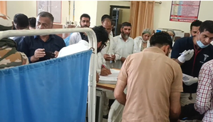 Knife attack during NC rally in J&K's Poonch, three injured | Knife attack during NC rally in J&K's Poonch, three injured Knife attack during NC rally in J&K's Poonch, three injured | Knife attack during NC rally in J&K's Poonch, three injured