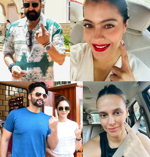 Sanjay Dutt, Kajol, Jackky Bhagnani & Rakul Preet join festival of democracy | Sanjay Dutt, Kajol, Jackky Bhagnani & Rakul Preet join festival of democracy Sanjay Dutt, Kajol, Jackky Bhagnani & Rakul Preet join festival of democracy | Sanjay Dutt, Kajol, Jackky Bhagnani & Rakul Preet join festival of democracy