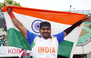World Para-Athletics: Sachin Khilari bags gold in men's Shot Put F46 with Asian record | World Para-Athletics: Sachin Khilari bags gold in men's Shot Put F46 with Asian record World Para-Athletics: Sachin Khilari bags gold in men's Shot Put F46 with Asian record | World Para-Athletics: Sachin Khilari bags gold in men's Shot Put F46 with Asian record