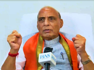 IANS Interview: Defence sector moving fast towards self-reliance under NDA, says Rajnath Singh | IANS Interview: Defence sector moving fast towards self-reliance under NDA, says Rajnath Singh