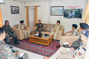 DGP, 16 Corps chief co-chair joint security review meeting in J&K's Poonch | DGP, 16 Corps chief co-chair joint security review meeting in J&K's Poonch