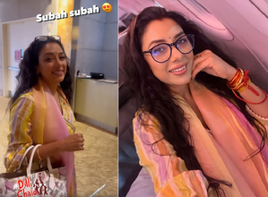 Rupali Ganguly shares her ‘airport diaries’ as she travels to Delhi | Rupali Ganguly shares her ‘airport diaries’ as she travels to Delhi
