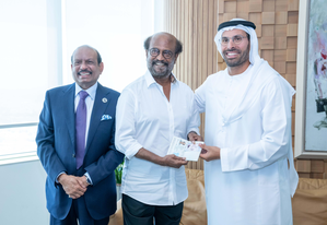 Superstar Rajinikanth receives UAE's 'Golden Visa' | Superstar Rajinikanth receives UAE's 'Golden Visa'