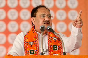 JP Nadda slams Cong over Exit Poll boycott, says ‘it shows party’s antipathy towards world’s largest democratic process’ | JP Nadda slams Cong over Exit Poll boycott, says ‘it shows party’s antipathy towards world’s largest democratic process’ JP Nadda slams Cong over Exit Poll boycott, says ‘it shows party’s antipathy towards world’s largest democratic process’ | JP Nadda slams Cong over Exit Poll boycott, says ‘it shows party’s antipathy towards world’s largest democratic process’