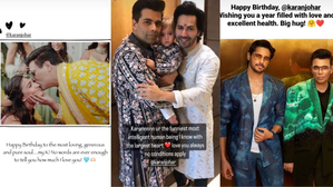 'Student of the Year' trio Alia, Varun, Sidharth wish 'pure soul' KJo on his 51st b'day | 'Student of the Year' trio Alia, Varun, Sidharth wish 'pure soul' KJo on his 51st b'day