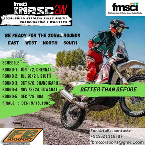 Chennai to host FMSCI Indian National Rally Sprint Championship 2024 | Chennai to host FMSCI Indian National Rally Sprint Championship 2024
