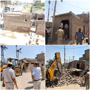 Rajasthan Police demolishes property of drug peddler | Rajasthan Police demolishes property of drug peddler Rajasthan Police demolishes property of drug peddler | Rajasthan Police demolishes property of drug peddler