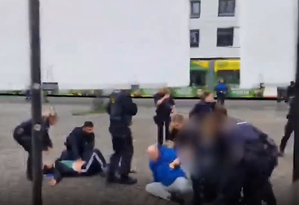 Knife-wielding attacker at anti-Islam event shot at by German police | Knife-wielding attacker at anti-Islam event shot at by German police Knife-wielding attacker at anti-Islam event shot at by German police | Knife-wielding attacker at anti-Islam event shot at by German police