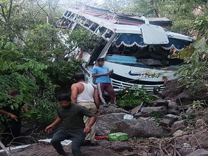 J&K: Bus carrying pilgrims meets with accident; terror attack suspected | J&K: Bus carrying pilgrims meets with accident; terror attack suspected J&K: Bus carrying pilgrims meets with accident; terror attack suspected | J&K: Bus carrying pilgrims meets with accident; terror attack suspected